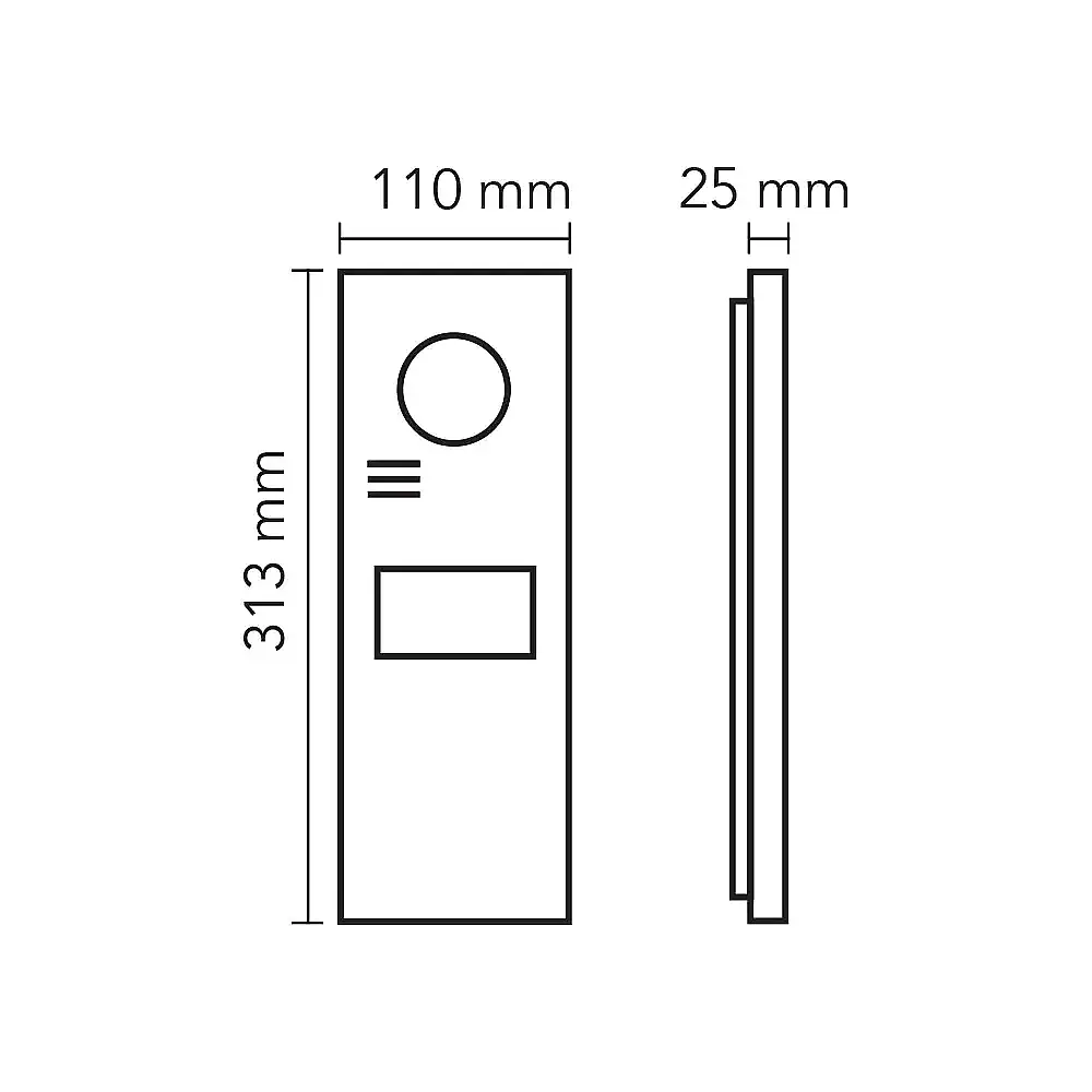 4.3″ Ekranlı IP Zil Paneli (Dokunmatik Butonlu) BEYAZ  002904 SİYAH  002905 - 5